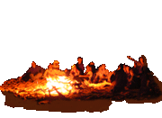 feu de camp sur le sable du desert du sahara en mauritanie, afrique